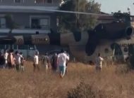 Urla’da Mi-17 acil indi