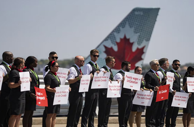 Air Canada’da tüm uçuşlar durdu