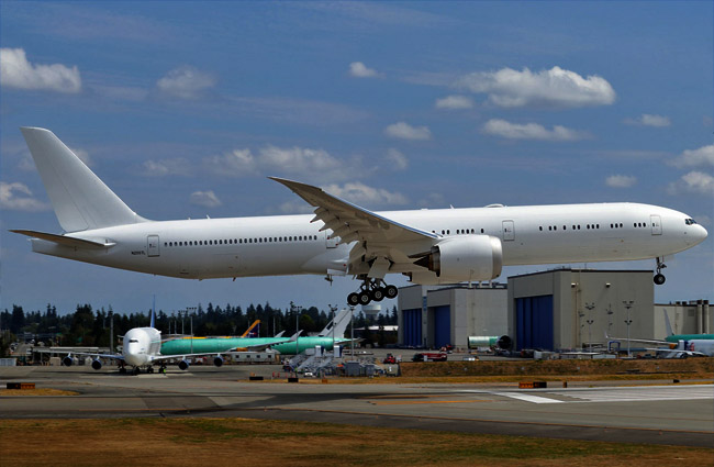 B777-9 uçağının beşincisi testlere başladı