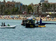 Robinson R44 Barcelona’da denize acil indi