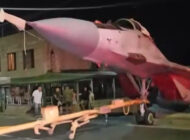 Erivan’da MİG-29A taşınırken kaza geçirdi