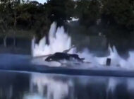 Fransa’da yangın söndürme helikopteri göle düştü