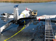 İsveç’te Mooney M20J tipi uçak göle düştü