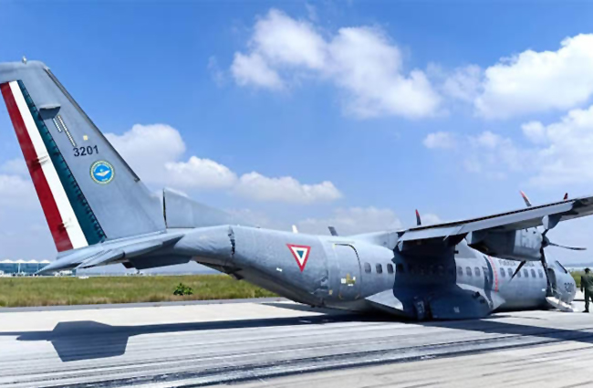 Meksika’da C-295 eğitim uçuşunda büyük hasar gördü