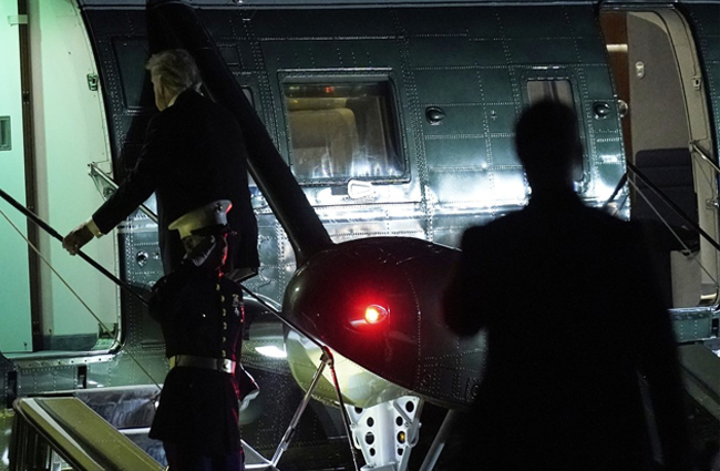 Trump’in helikopterine lazer tutan genç gözaltına alındı