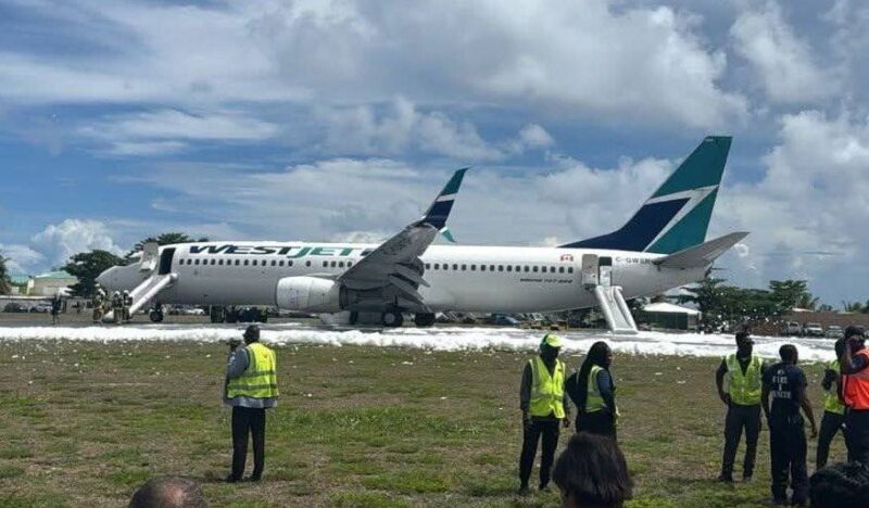 Westjet’in B737-800’ü pist kapattı