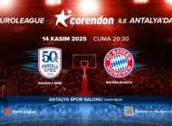 Corendon EuroLeague maçına ev sahipliği yapacak