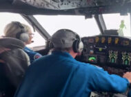 WP-3D Orion Melissa Kasırgası’nın gözüne girdi