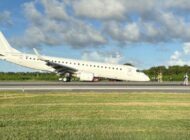 Burun üstü inen E190’ın videosu paylaşıldı