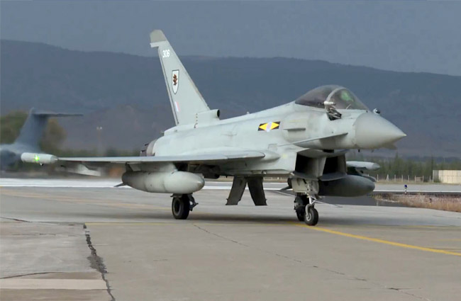 Ziyaret kapsamında 3 adet Eurofighter Türkiye’ye geldi