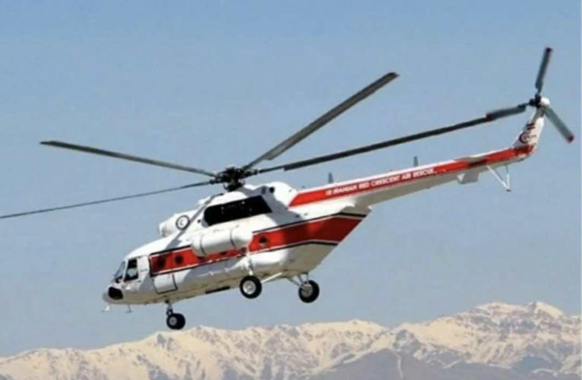 İran Kızılayı’na ait helikopter düştü; 2 kişi hayatını kaybetti