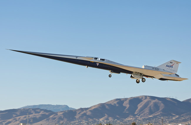 NASA’nın süpersonik jeti X-59 ilk uçuşunu yaptı