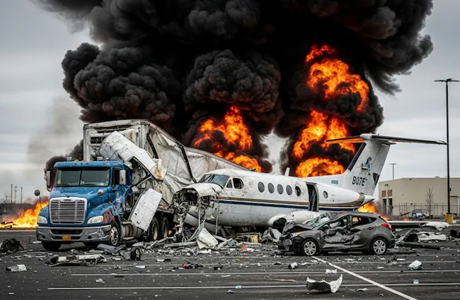 Teksas’ta King Air düştü, 2 kişi hayatını kaybetti