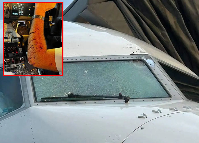 Boeing 737 MAX’a balon çarpmış