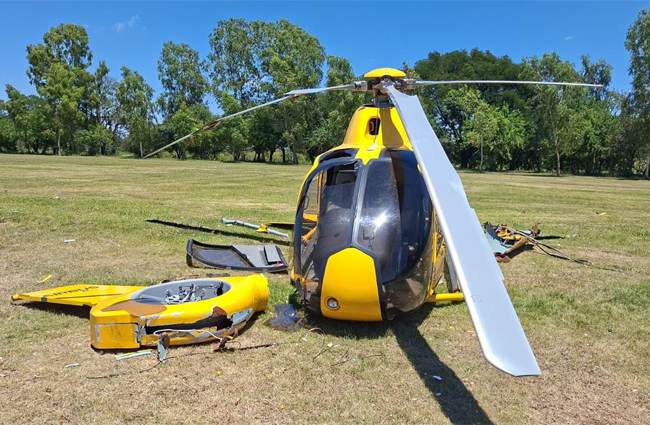 Paraguay’da Eurocopter EC120B helikopter düştü
