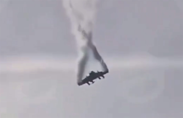 Düşen C-130E uçağının görüntüleri