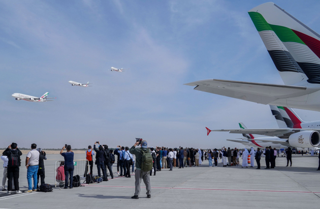 Emirates, Dubai Airshow’u kapattı