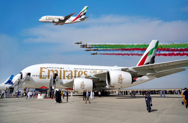 Emirates Dubai Airshow’a küresel tatlar taşıyor
