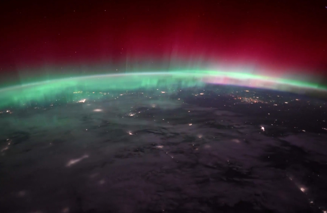 NASA Astronotu Kuzey Işıklarını paylaştı