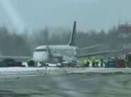 Polonya’da E170 inişte pistten çıktı