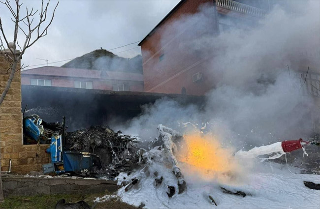 Rusya Dağıstan’da Ka-226 düştü; 4 kişi hayatını kaybetti