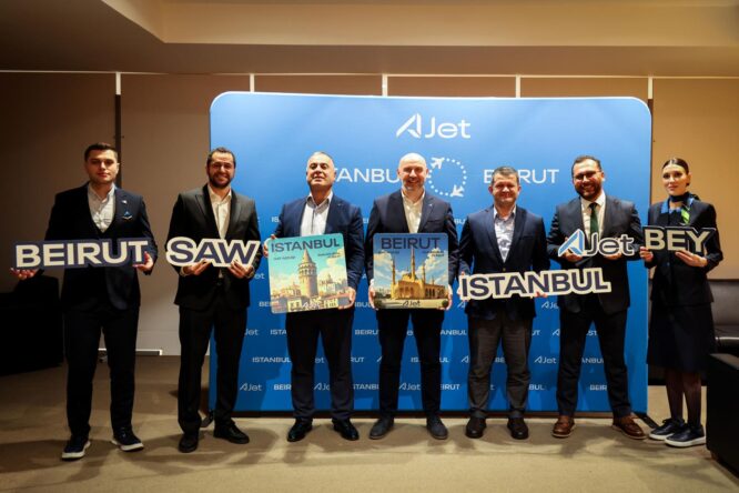 AJet İSG’den Beyrut seferlerini başlattı