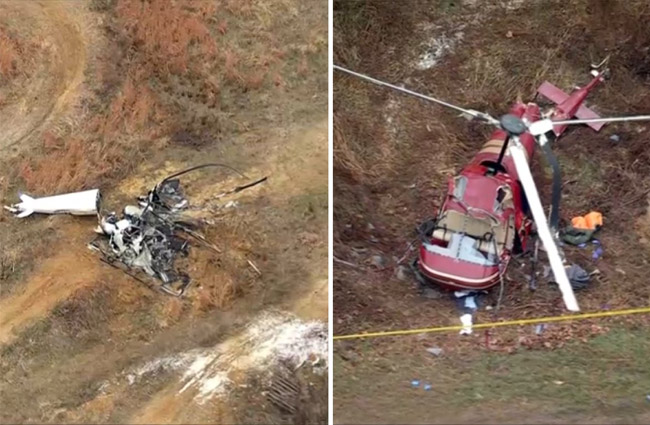 ABD’de iki helikopter havada çarpıştı