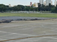 Fırtına pisti bu hale geldi