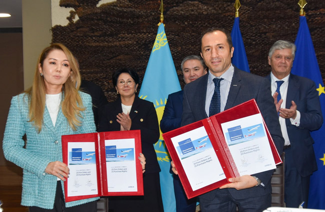 Kazakistan 25 adetlik A320neo anlaşması imzaladı