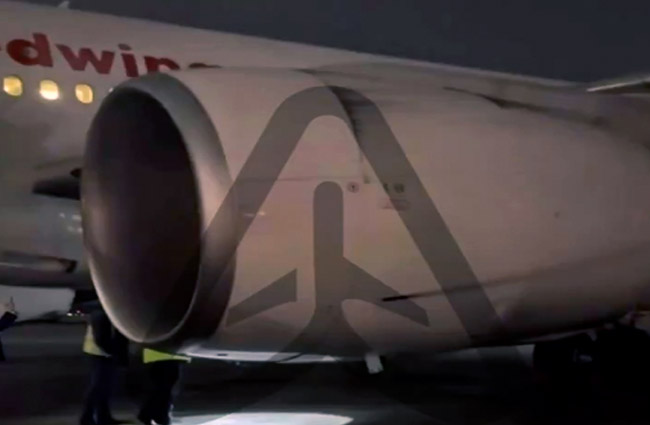 Red Wings Havayolları’nınB77-200’ü acil indi