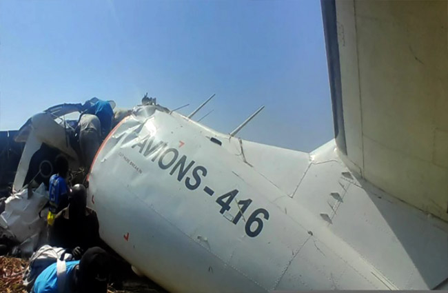 Güney Sudan’da yardım uçağı düştü