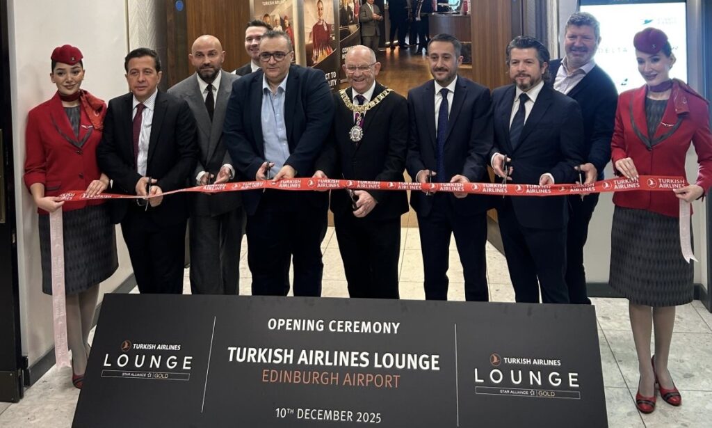 THY ilk özel yolcu salonunu Edinburgh Havalimanı’nda açtı