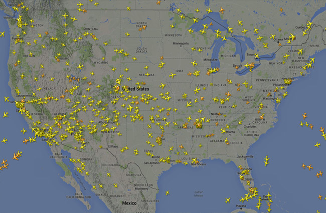 ABD hava sahası pandemi günlerine döndü