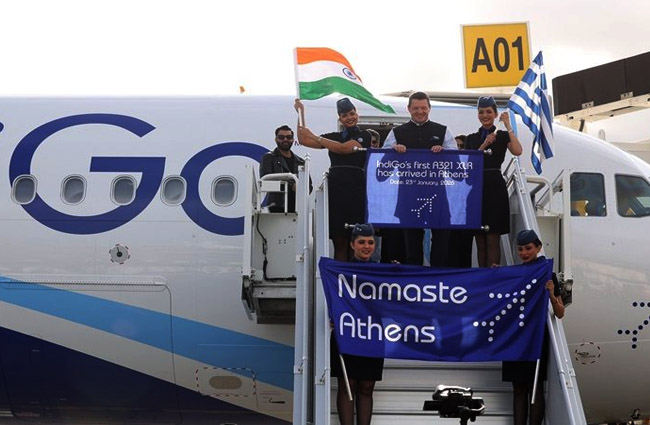 Indigo Mumbai-Atina seferlerine başladı