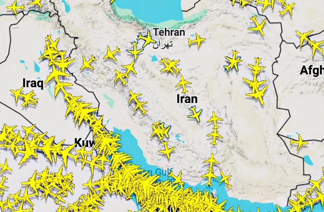 İran hava sahası uçuşlara açıldı