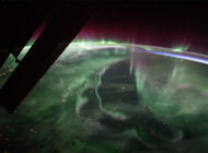 Kuzey ışıkları ISS’den böyle görüntülendi