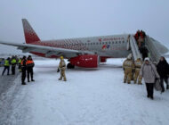 Rossiya Airlines’a ait SSJ100 inişti pistten çıktı