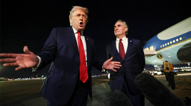 Trump’ın uçağı arızalandı geri döndü