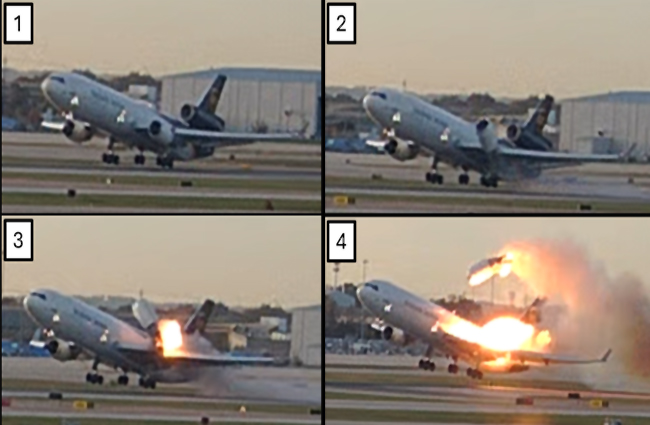 UPS’in MD-11 uçağı geçmiştede dört kez arızalanmış