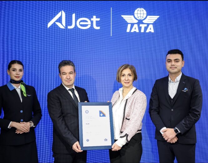 AJet IATA Sertifikasını aldı