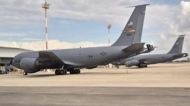 ABD’nin iki KC-135 tanker uçağı Ben Gurion Havalimanı’na indi