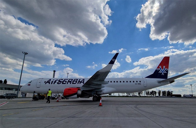 Air Serbia filosunu E-195 ile genişletti