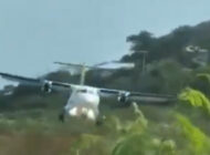 ATR 42 uçağının rüzgarla imtihanı