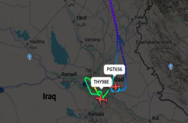 Bagdat Havalimanı kapandı uçaklar Diyarbakır’a indi