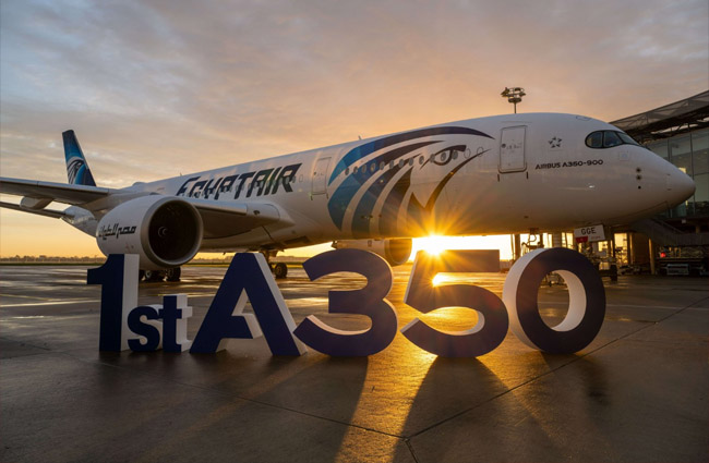 EgyptAir ilk A350-900 tipi uçağını teslim aldı