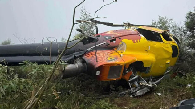 Frana’da H125 tipi helikopter düştü