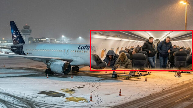 Lufthansa uçağında yolcular mahsur kaldı