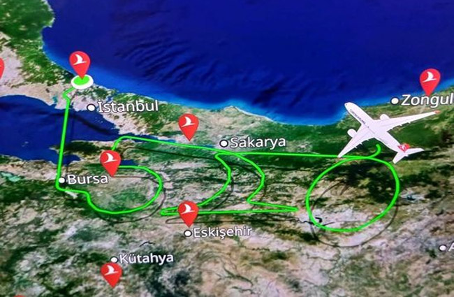 THY 500’ncü uçağı için özel uçtu