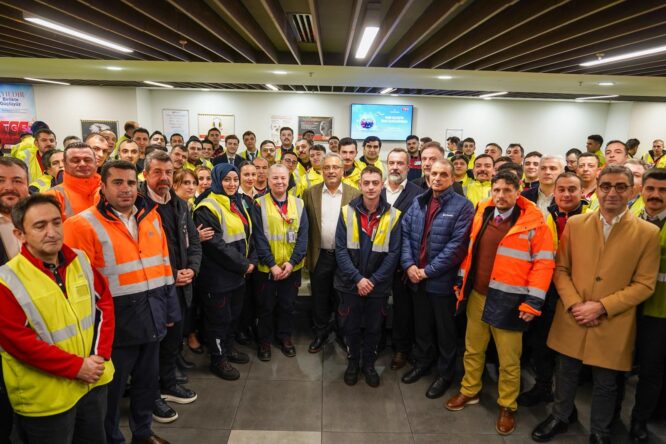 Bolat, TGS İstanbul Havalimanı çalışanlarıyla bayramlaştı