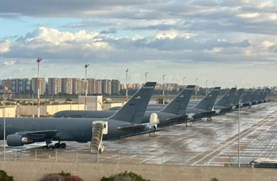 Ben Gurion Havalimanı tanker uçaktan geçilmiyor